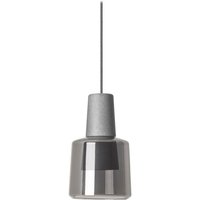 Khoi - Lámpara Colgante de Techo led 19.5W 3000K 907Lm Aluminio Cemento y Cristal Fumé von LEDS-C4