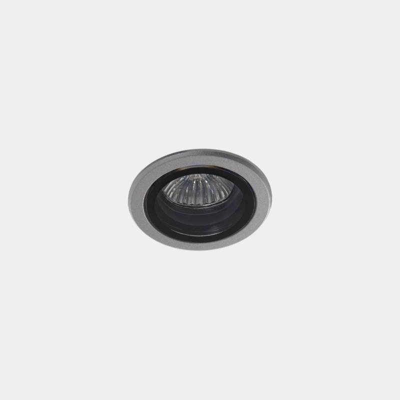 LEDS-C4 Außen-Einbaustrahler Eko, grau, Ø 7,5 cm, Aluminium von LEDS-C4