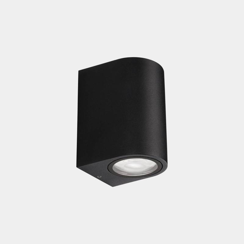 LEDS-C4 Außenwandlampe Eko Single, schwarz, Breite 7 cm, Alu von LEDS-C4