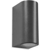 Leds-c4 - leds C4 Estructura IP65 Max Wall Fixture Double Emission Aluminio Gris Urbano IK10 von LEDS-C4