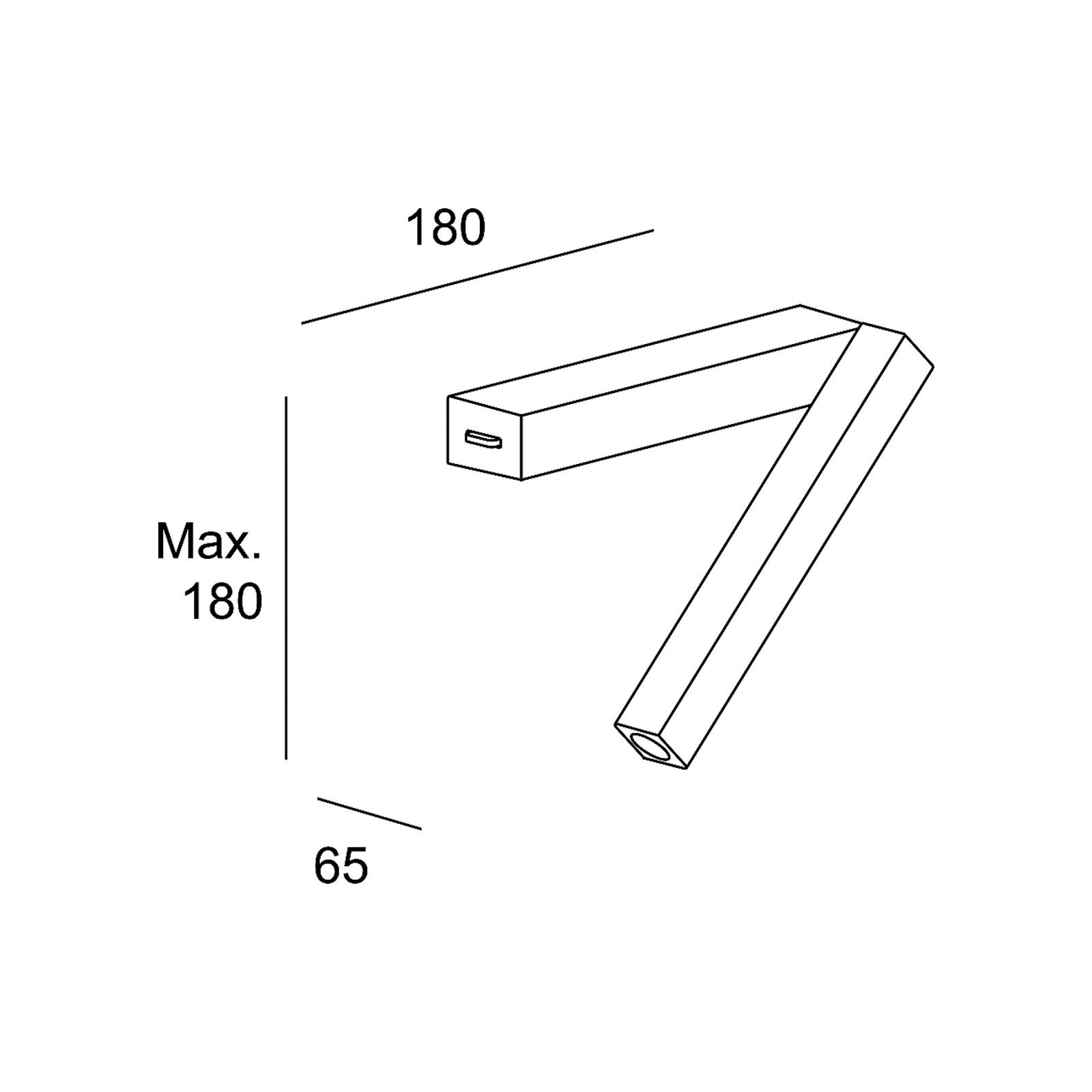 LEDS-C4 Hall Slim Wand-Leseleuchte mit LED weiß von LEDS-C4