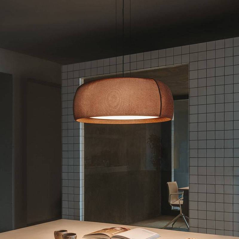 LEDS-C4 LED-Hängelampe Gong, braun, 4.000 K, Ø 61,2 cm von LEDS-C4
