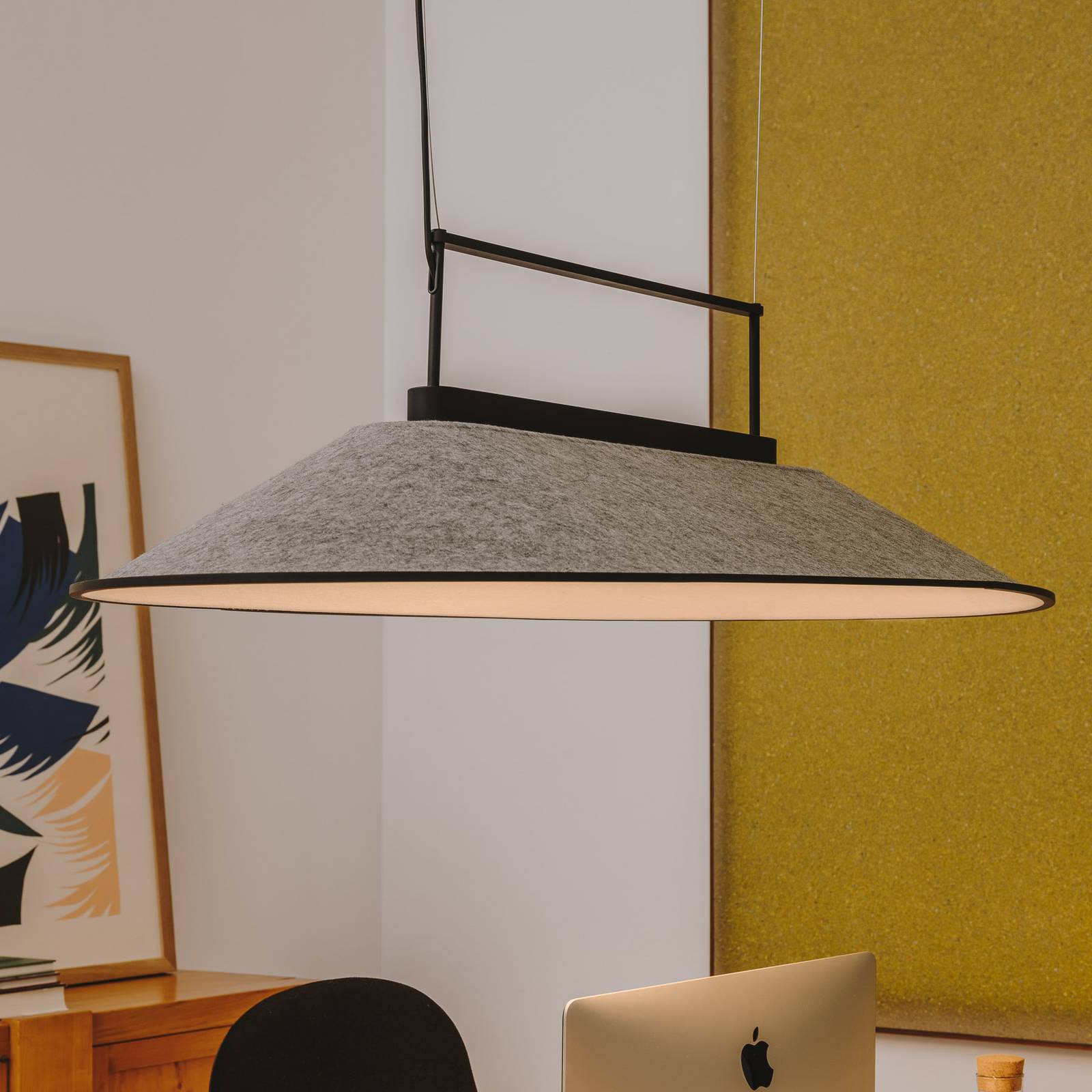 LEDS-C Shoemaker LED-Pendellampe oval, hellgrau LEDS-C Shoemaker LED-Pendellampe oval, hellgrau von LEDS-C4