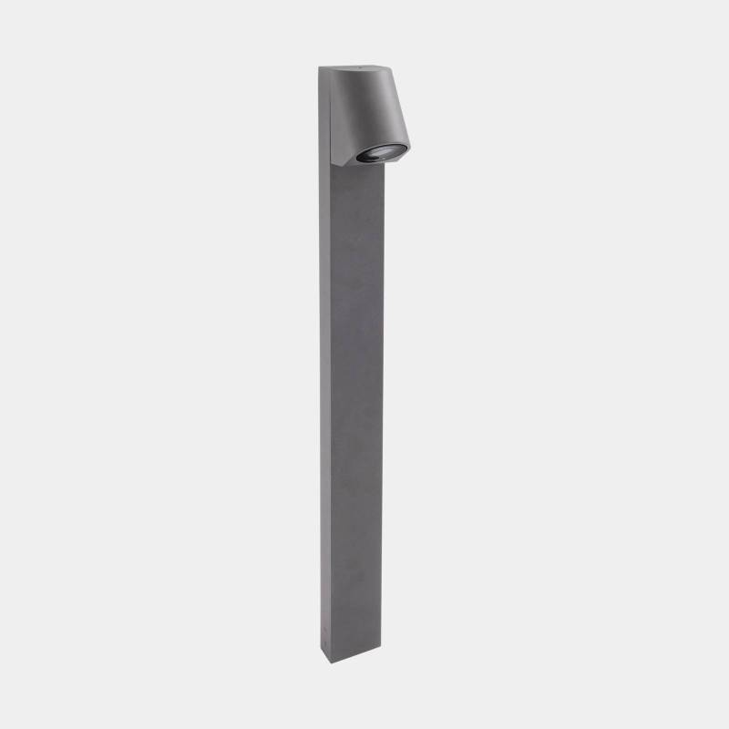 LEDS-C4 Wegelampe Eko Inclined, grau, Höhe 80 cm, Aluminium von LEDS-C4