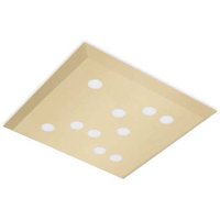 Leds-c4 - led Square Ceiling Flush Light Gold lackiert von LEDS-C4