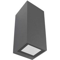 Afrodita - 2 Licht Outdoor Up Down Wandleuchte Urban Grey IP65, GU10 - Leds-c4 von LEDS-C4