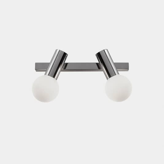 B-Ware Leds C4 Mist Bad Wandleuchte 2 Flammig Schwarz Wandleuchte Deko Wandlicht E14 von LEDS-C4
