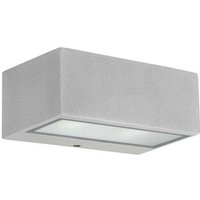 Leds-c4 - Nemesis Aluminium - 1 Licht Außenwand Hellgrau IP44 von LEDS-C4