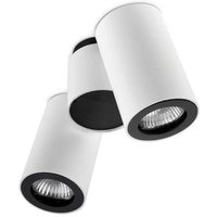 Leds-C4 Pipe - 2 Licht doppelt verstellbare Deckenleuchte Weiß, Schwarz, GU10 Leds-C4 Pipe - 2 Licht doppelt verstellbare Deckenleuchte Weiß, Schwarz, GU10 von LEDS-C4