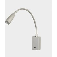 Leds C4 Rechteckiges LED-Leselicht Verstellbarer Arm Satin Nickel IP20 2.2W 3000K von LEDS-C4