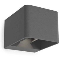 Leds-C4 Wilson - Außen led Up Down Wandleuchte Urban Grey 855lm 3000K IP65 von LEDKIA