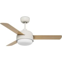 Ventilador IP20 Klar E27 40W Blanco antiguo Madera von LEDS-C4