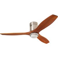 Ventilador IP20 Stem 299mm led led 13W 3000K Níquel satinado Madera 927lm von FORLIGHT