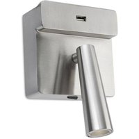 Leds-c4 - Gamma - led Wandlesung usb Light Satin Nickel 175lm 2700K Leds-c4 - Gamma - led Wandlesung usb Light Satin Nickel 175lm 2700K von LEDS-C4