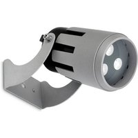 Leds-c4 - Powell - led 3 Light Kleiner Außenscheinwerfer Grau IP65 von LEDS-C4