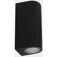[NEUWERTIG] B-Ware Leds C4 Außenwandlampe Leuchte Eko Double Schwarz Breite 7 Cm Alu von LEDS-C4