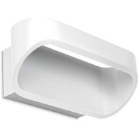 Oval - led 1 Light Up & Down Kleine Wandleuchte Weiß - Leds-c4 von LEDS-C4