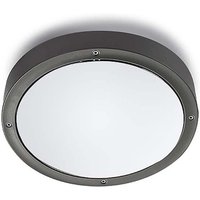 Plafon Ip66 Basic Aluminium Ø260Mm E27 15W Gris Urbano 523Lm von LEDS-C4