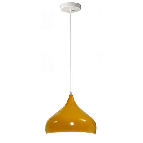 LEDSone Modern Italian Yellow Chandelier Vintage Pendant Light Shade Industrial Hanging Ceiling Lighting Ideal for Dining Room, Bar, Clubs and Restaurants E27 Base (Mosque) von LEDSone