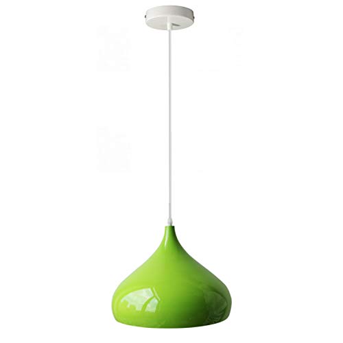 LEDSone Modern Kronleuchter Deckenlampen Hängelampe E27 Industrie Pendelleuchte Licht (Grün) von LEDSone