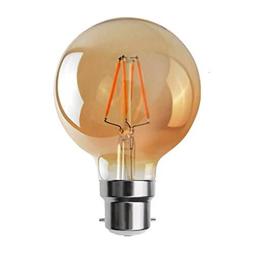 LEDSOne Vintage Industrie-Glühfaden Glühbirne Eichhörnchen Käfig Antik Stil B22-60W Globe G95-B22 von LEDSone