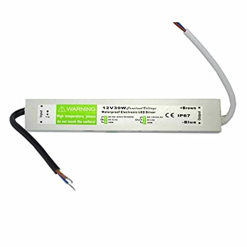 12V Transformator wasserdicht trafo 12v AC-DC Transformator 12V LED Trafo Netzteil Wasserdicht IP67 Strip 10W-350W (30W) von LEDSone
