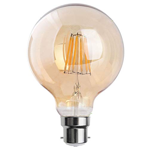 Dimmbare Vintage Industrial Retro Edison Filament Glühbirnen LED B22 Bajonett-Beleuchtung, Glühbirnen 4 W/6 W/8 W, G95 8W, B22 Dimmbare Vintage Industrial Retro Edison Filament Glühbirnen LED B22 Bajonett-Beleuchtung, Glühbirnen 4 W/6 W/8 W, G95 8W, B22 von LEDSone