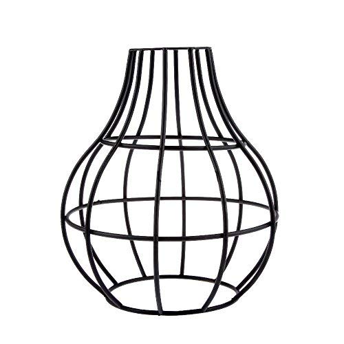 Edison-Deckenleuchten-Lampenschirm, Eisenkäfig, Vintage, für Bar, Café, Schwarz, Vase Cage von LEDSone