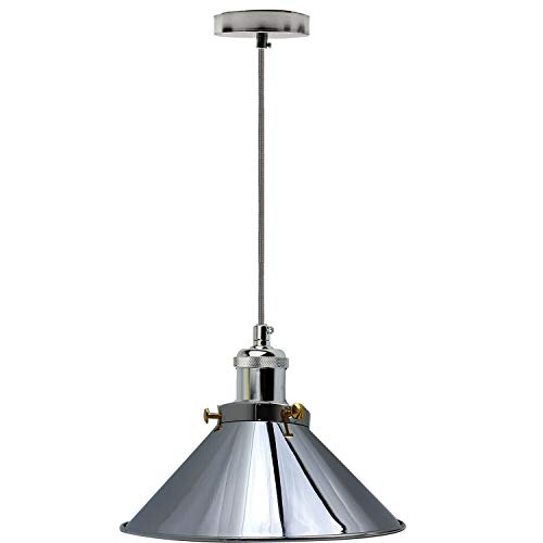 LEDSone Metall Hängeleuchte Lampenschirm Stoff Deckenlampe Industrie Pendelleuchte Lampenschirm Lampe von LEDSone
