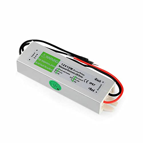 LEDSone 12 V 10 W IP67 Wasserdichter elektronischer LED-Treiber AC 90-250 V Transformator Konstantspannung Netzteil LED-Treiber für den Innen- und Außenbereich (10W) von LEDSone