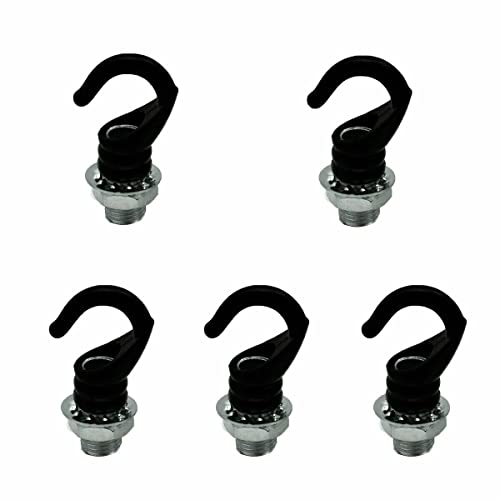 LEDSone 5 Stück Mini-Deckenhaken, Antik-Schnitzerei, Sicherheitsschnalle, Design, Schraube, Mutter, Hakenring, 10 mm Kordelgriff, Befestigung, Deckenrosette, Haken für Zuhause, Büro und Küche LEDSone 5 Stück Mini-Deckenhaken, Antik-Schnitzerei, Sicherheitsschnalle, Design, Schraube, Mutter, Hakenring, 10 mm Kordelgriff, Befestigung, Deckenrosette, Haken für Zuhause, Büro und Küche von LEDSone