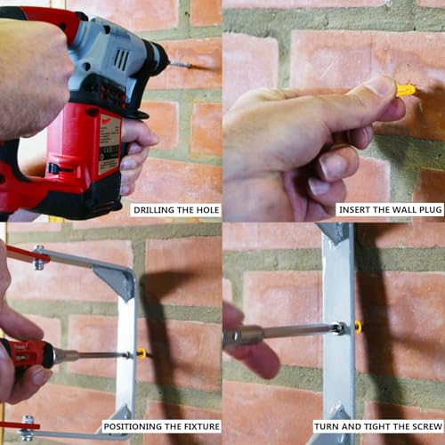 LEDSone 50 Stück x 2er-Packung Dübel und Schrauben, 6mm x 80mm, Set mit Ankerbolzen, robuste Ziegel- und Betonbefestigungen, Dübelschrauben zur Montage von Fernsehgeräten LEDSone 50 Stück x 2er-Packung Dübel und Schrauben, 6mm x 80mm, Set mit Ankerbolzen, robuste Ziegel- und Betonbefestigungen, Dübelschrauben zur Montage von Fernsehgeräten von LEDSone