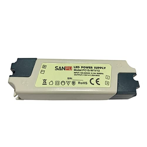 LEDSone DC12V IP30 LED-Treiber Netzteil Transformator 230V SANPU Transformator für LED (7W) von LEDSone