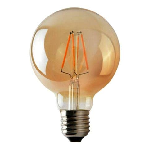 LEDSone Edison Vintage Glühbirne, LED Vintage Glühbirne E27 G95 4W Warmweiss Antike Filament LED Glühlampe, Ideal für Nostalgie und Retro Beleuchtung im Haus Café Bar - 1 Stück von LEDSone