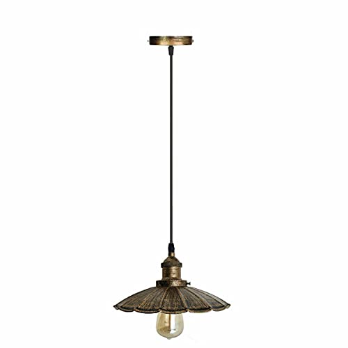 LEDSone Industrielle Retro Deckenlampen Vintage Moderne Hängeleuchte Verstellbarer Lampenschirm Kronleuchter (Type 1) von LEDSone