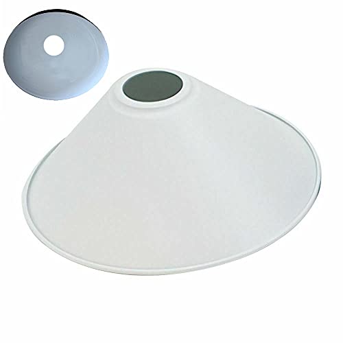 LEDSone Lampenschirm aus Metall, einfache Montage, Retro-Industrie-Deckenbeleuchtung, Hängelampenschirm (Weiß) von LEDSone