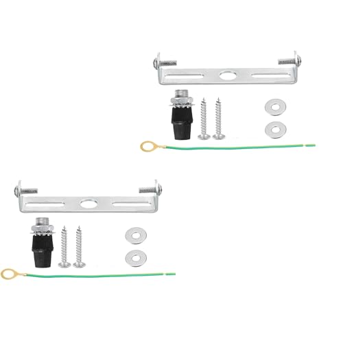 LEDSone Lichtmontage 75 mm Halterung Decke Stahl Lichtplatte Deckenpendelleuchte Kit Wandleuchte Montageplatte mit Schrauben Muttern für Wand-/Deckenleuchte (75mm 2pk) von LEDSone