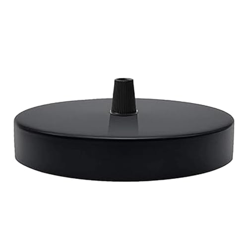 LEDSone Schwarze Deckenrosette von LEDSone, perfekt für Stoff-Flexkabel, Deckenleuchte aus Metall mit Zubehör für Decken- und Wandleuchte. (120MM 1PK) von LEDSone