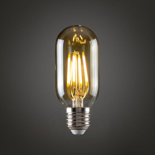 LEDSone T45 E27 4W LED Edison Dimmbare Vintage Bernsteinglas Warmweiß 2700K Glühbirnen von LEDSone