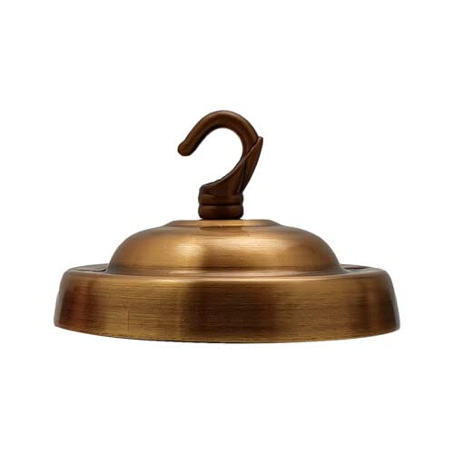 LEDSone Ceiling Hook Plate Vintage Metal 10.5 cm Antique Single Out Side Fitting with Accessories for Chandliers Pendant Lights Wall Lamps Hanging Lights Planters Decorations von LEDSone