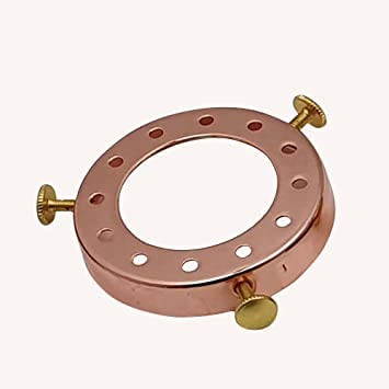 Lampenschirm-Abdeckung Ring Lichtschirm Top Loch Ring Fitting Zubehör E26/E27 Fassung Fassung Gewindering mit Schrauben (Roségold) von LEDSone