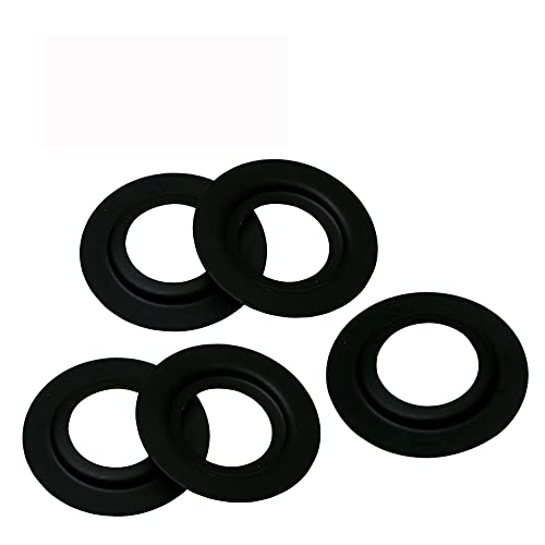 Metall E27/E14/B22 Duplex Reduzierring Platte Ring Fitting Unterstützung Lampe Licht Unterlegscheibe Adapter Konverter Edison Kappe Lampenfassung Haltering (5 Stück, Reduzierplatte Weiß) von LEDSone