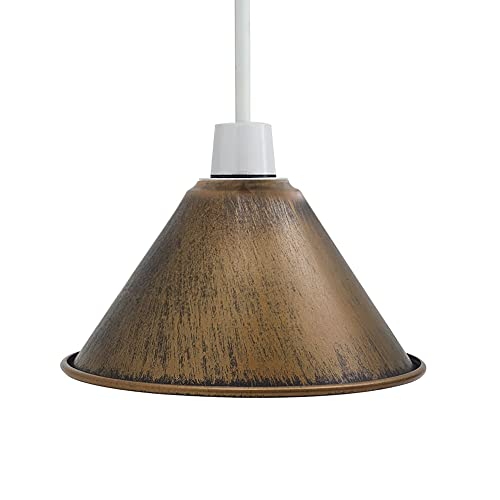 Retro Industrieller Lampenschirm Rustikal Vintage Metall Deckenlampenschirme E27 B22 Pendelleuchte 18cm Wandlampen Kleine Lampenschutz Schlafzimmer Wohnzimmer Reduzierplatte Retro Industrieller Lampenschirm Rustikal Vintage Metall Deckenlampenschirme E27 B22 Pendelleuchte 18cm Wandlampen Kleine Lampenschutz Schlafzimmer Wohnzimmer Reduzierplatte von LEDSone