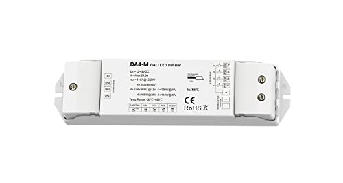 LEDUX 12-48V DALI LED Dimmer 4xKanäle Dimmen, CCT, RGB, RGBW (12-48V DC 4xCH Dali Dimmer) von LEDUX