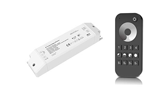 LEDUX 12V Funk-Netzteil 40W DC Konstantspannungs-Trafo, Dimmbar, Funk-Steuerung, CV Dimmable Wireless Driver (Netzteil + T-Fernbedienung) von LEDUX