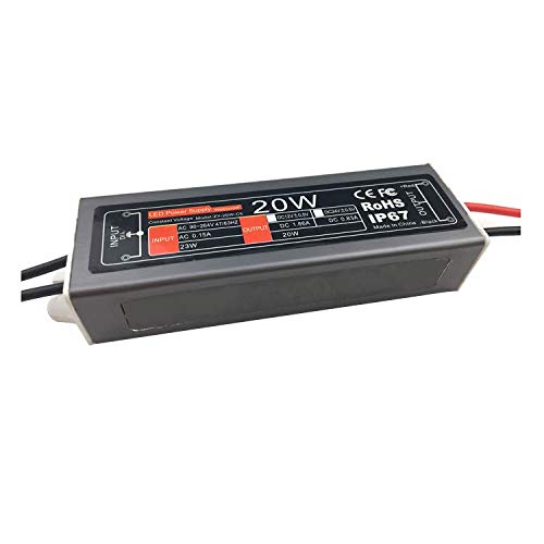LEDUX 24V Netzteil Niedervolt 20W Trafo Konstantspannung für LED-Leuchten, Striplights, Lampen, etc (IP20, 20Watt, 24Volt) von LEDUX