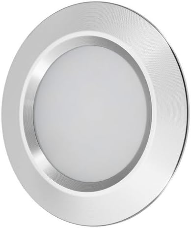 LEDUX 3W LED-Einbauleuchten 12V DC, Warmweiß, Silber, extra flach für Schrankbeleuchtung, Wohnmobil, Gartenhaus, Boot, Küche etc (Ohne Netzteil, 5x Minispot) von LEDUX