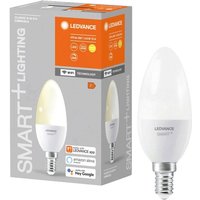Ledvance - Smarte LED-Lampe mit WiFi Technologie, Sockel E14, Dimmbar, Warmweiß (2700 k), ersetzt Glühlampen mit 40 w, smart+ WiFi Candle Dimmable, von LEDVANCE