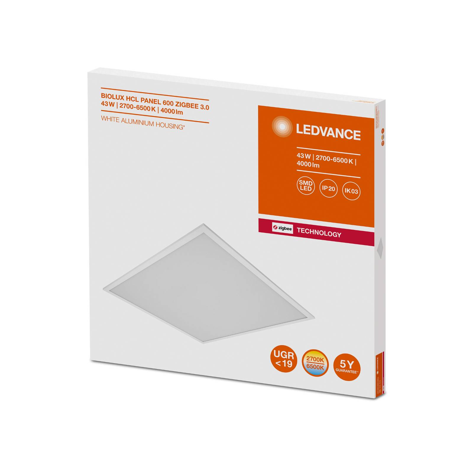 LEDVANCE SMART+ Biolux HCL LED-Panel CCT 59,5x59,5 von LEDVANCE SMART+