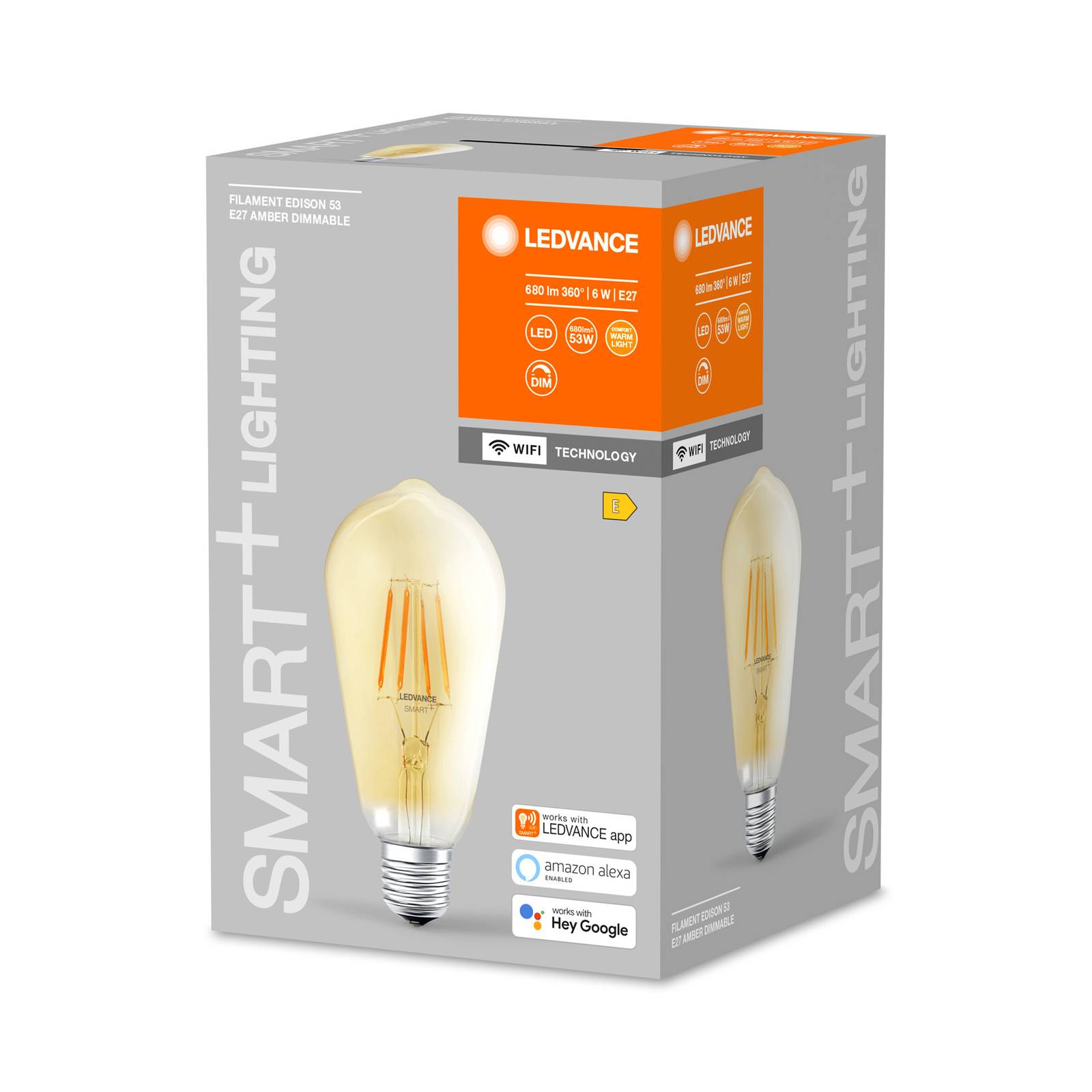 LEDVANCE SMART+ WiFi E27 6W Edison gold 2.400K von LEDVANCE SMART+